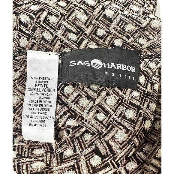 Sag Harbor Women's Skirt Petite Small REVERSIBLE 100% Rayon - Picture 4 of 15